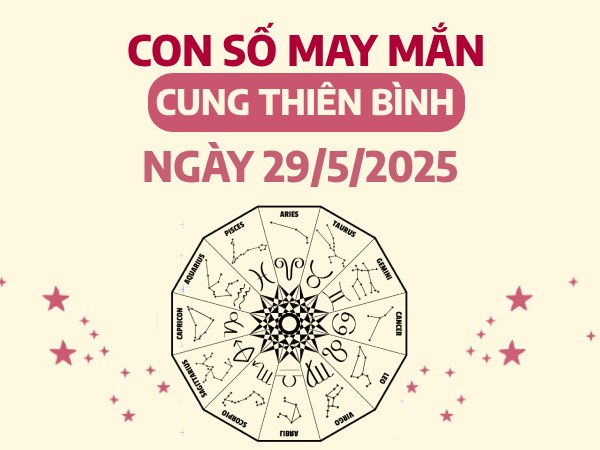 Tử vi cung Thiên Bình ngày 29/5/2025 gợi ý con số đẹp