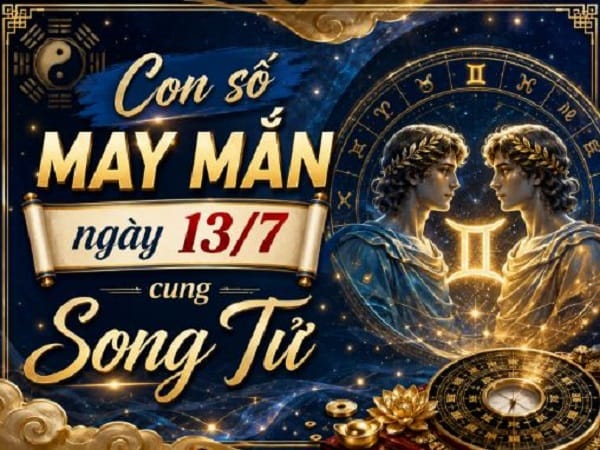 Con số may mắn ngày 13/7/2026 cung Song Tử theo từng phương diện